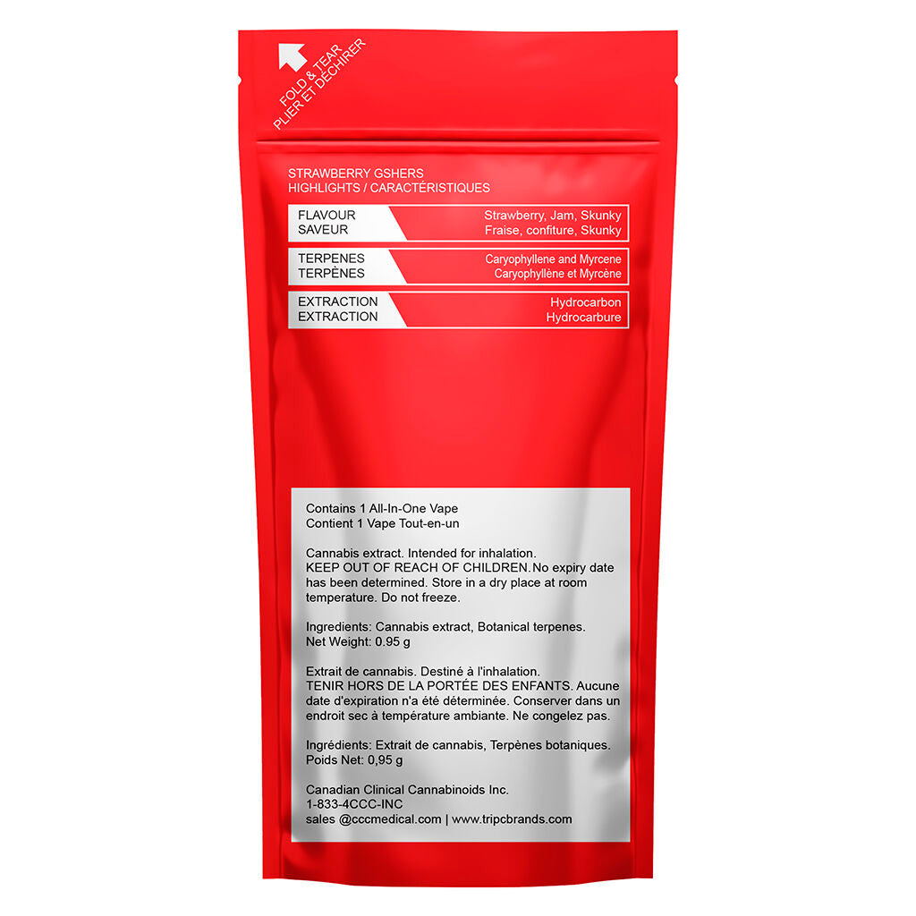 Indica Strawberry Gshers Saucy Diamond Disposable - 