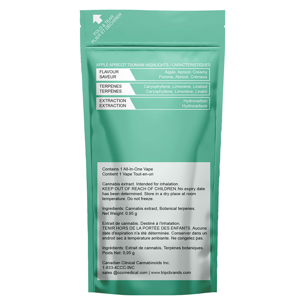 Apple Apricot Tsunami Liquid Diamond Disposable - 