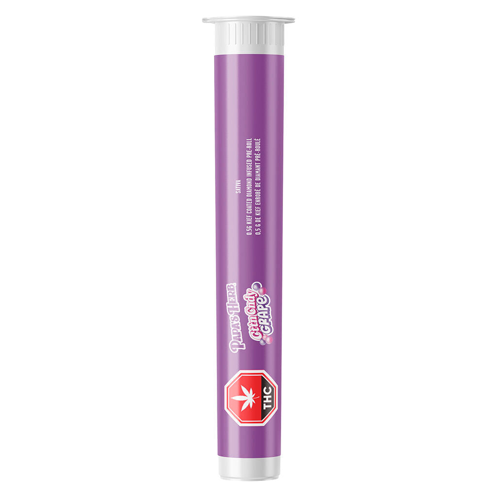 CttnCndy Grape Kief Coated Diamond Infused Pre-Roll