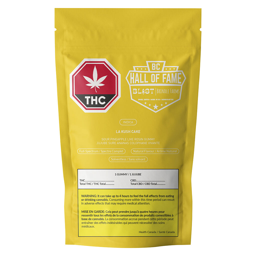 La Kush Cake Sour Pineapple Live Rosin Gummy - 