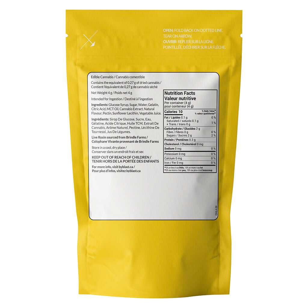 La Kush Cake Sour Pineapple Live Rosin Gummy - 