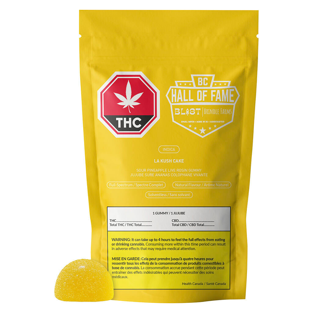 La Kush Cake Sour Pineapple Live Rosin Gummy - 