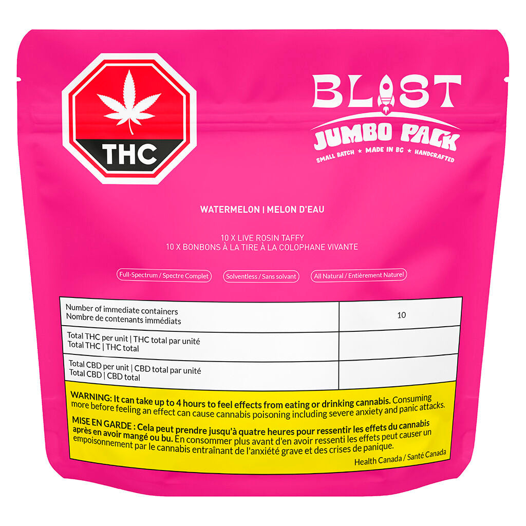 Jumbo Pack - Watermelon Live Rosin Taffy