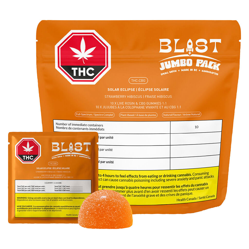 Jumbo Pack - Solar Eclipse Live Rosin 1:1 CBG:THC - 