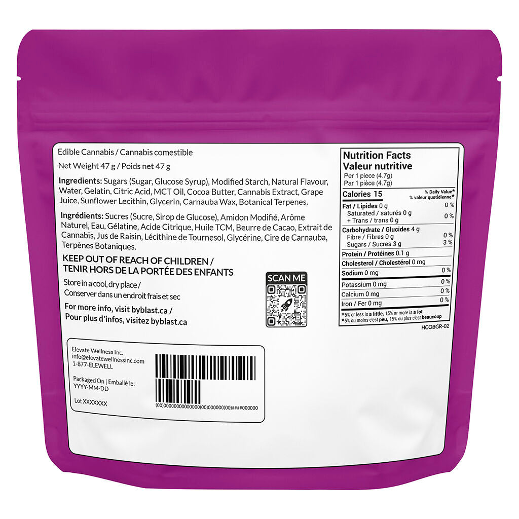 Jumbo Pack Grapeziilla LRO+CBG Higher Chewz - 