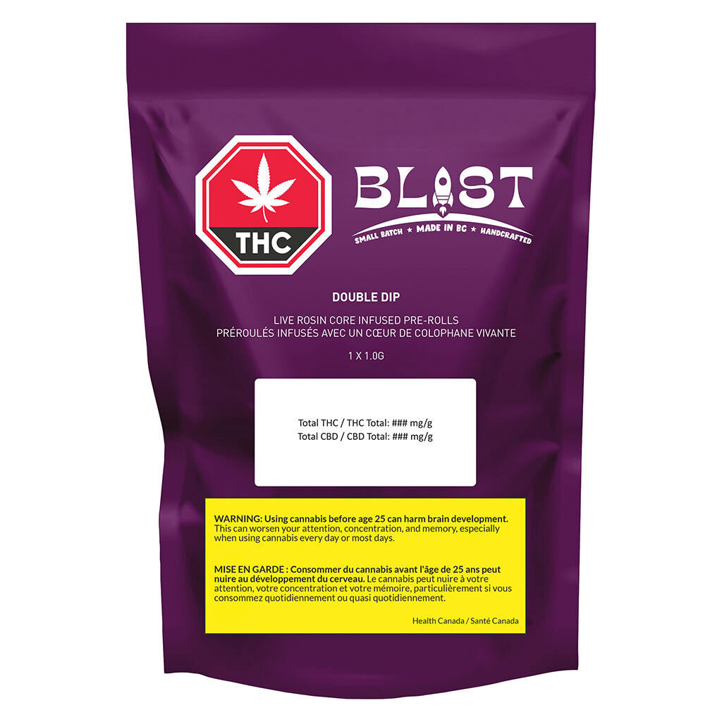 Double-Dip Live Rosin Core Infused Pre-Roll - 
