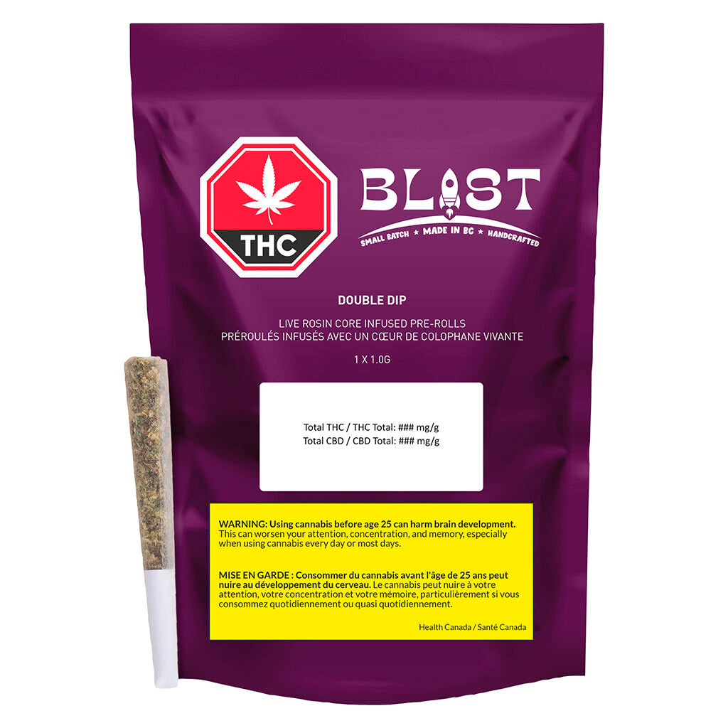 Double-Dip Live Rosin Core Infused Pre-Roll - 