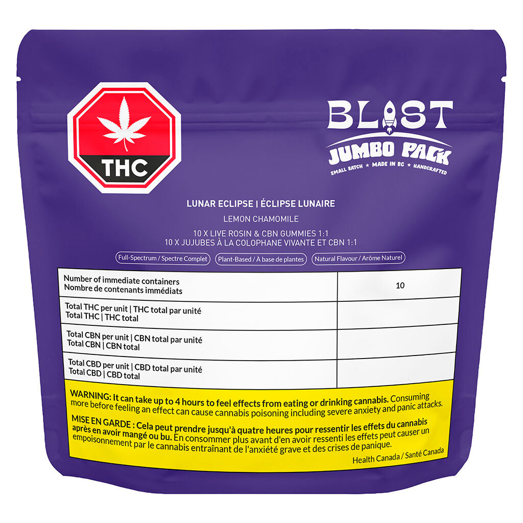 Jumbo Pack - Lunar Eclipse Live Rosin (1:1 CBN:THC)
