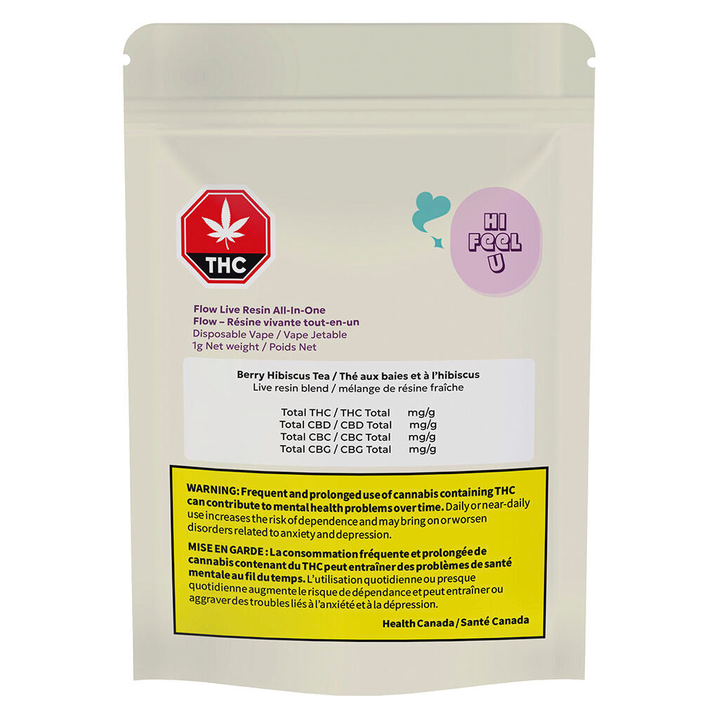 Flow Live Resin All-In-One (Berry Hibiscus Tea) - 