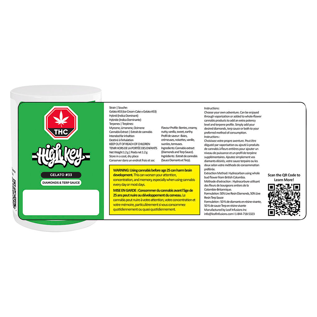 Gelato #33 Diamonds & Terp Sauce - 