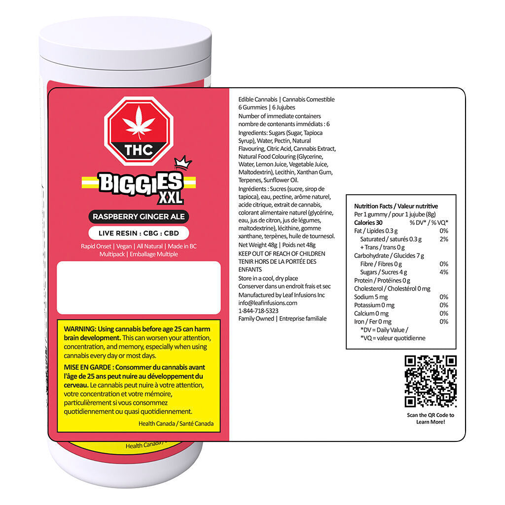 Raspberry Ginger Ale Multipack - 