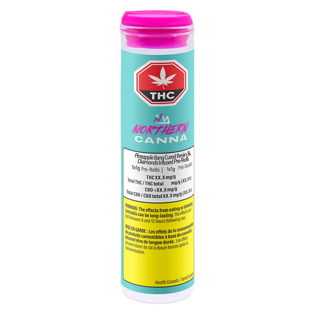 Pineapple Bang Cured Resin and Diamonds Infused Pre-Roll - 