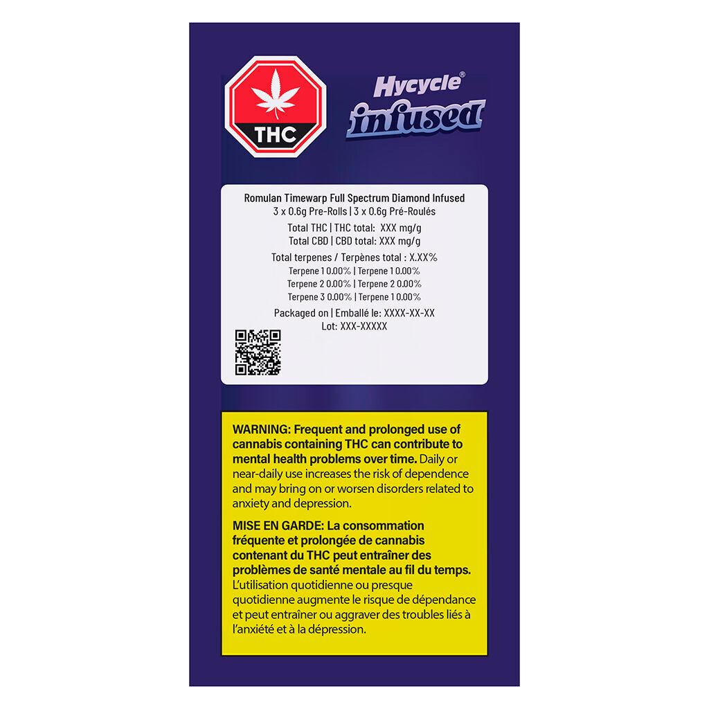 Romulan Timewarp Full Spectrum Diamond Infused Pre-Roll - 