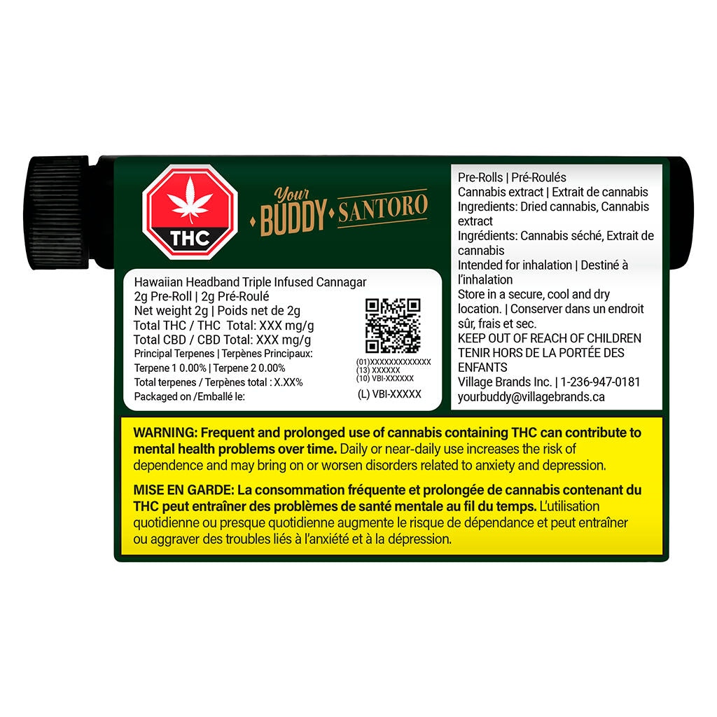 Hawaiian Headband Triple Infused Cannagar - 
