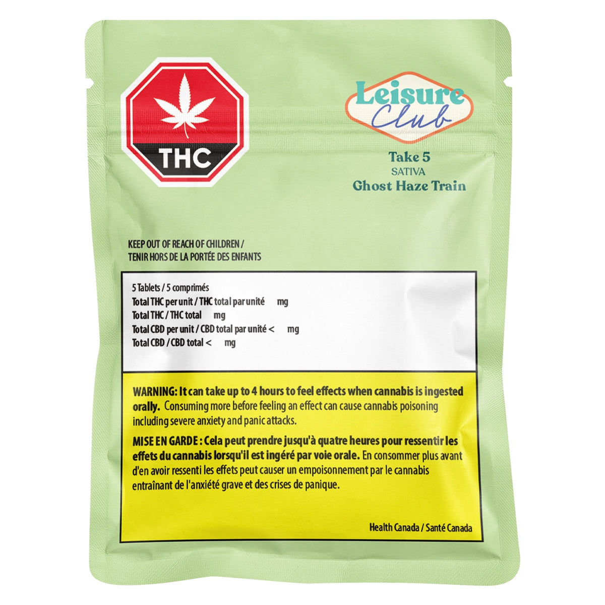 Take 5 Tablets - Ghost Haze Train