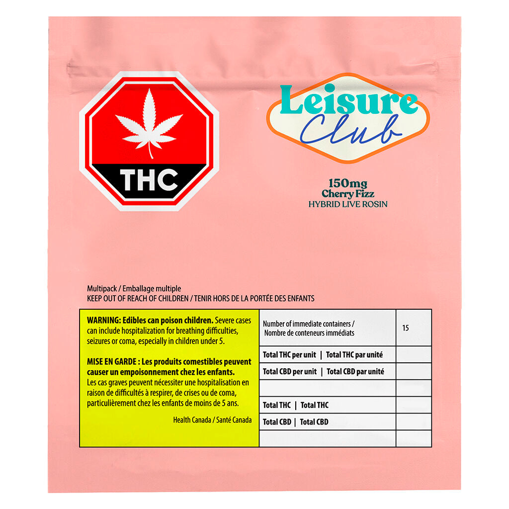 Paquet de 150 mg de Cherry Fizz – Colophane vivante hybride
