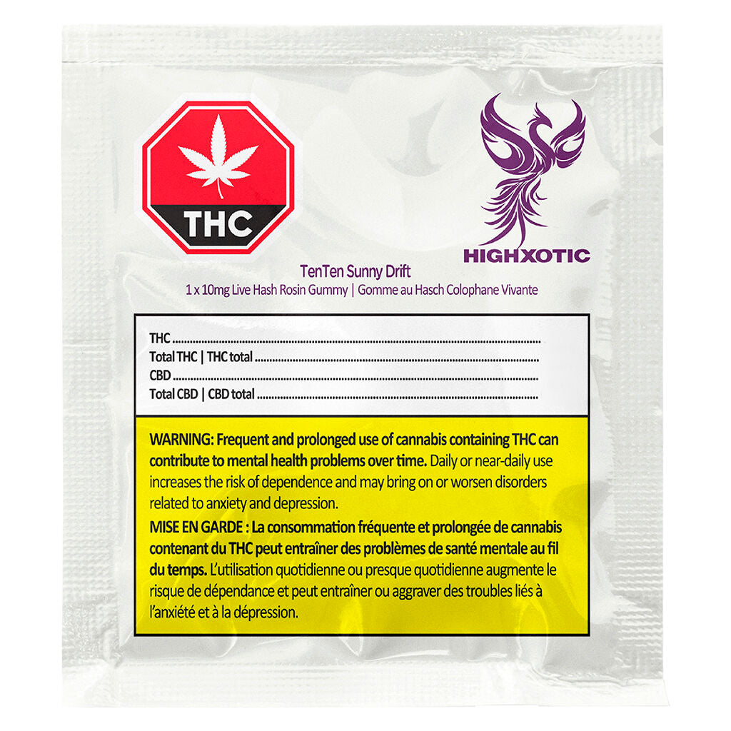 TenTen Sunny Drift Live Rosin Gummy