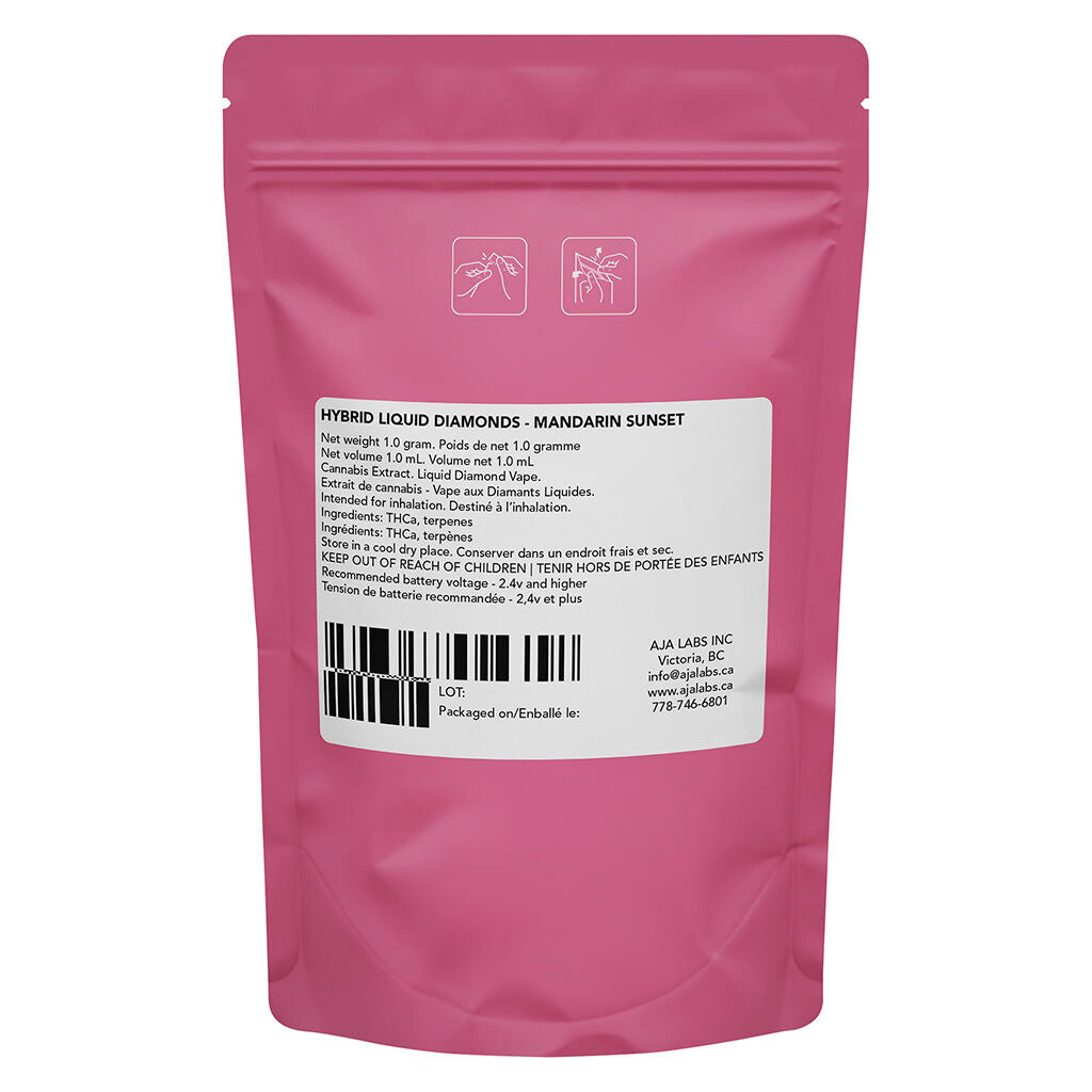 HYBRID LIQUID DIAMOND-MANDARIN SUNSET 510 THREAD CARTRIDGE - 