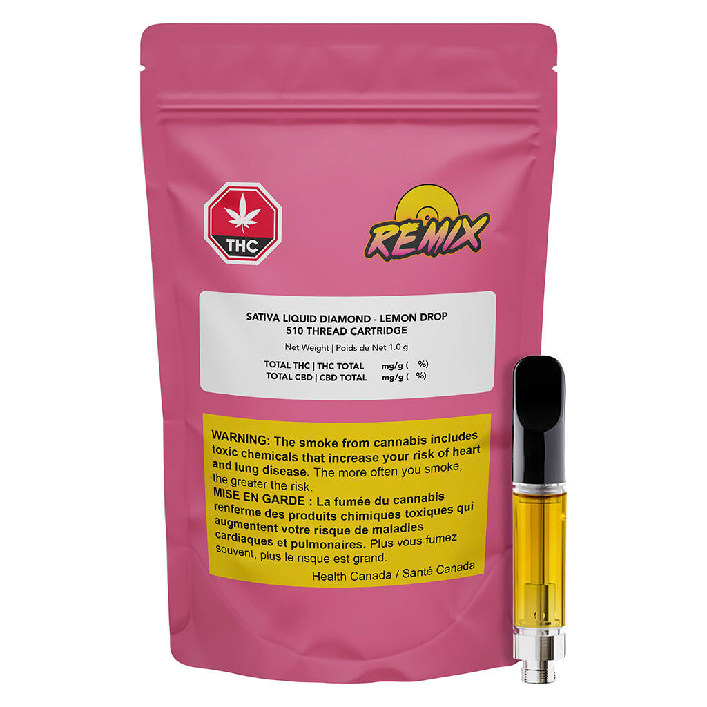 SATIVA LIQUID DIAMOND-LEMON DROP 510 THREAD CARTRIDGE - 