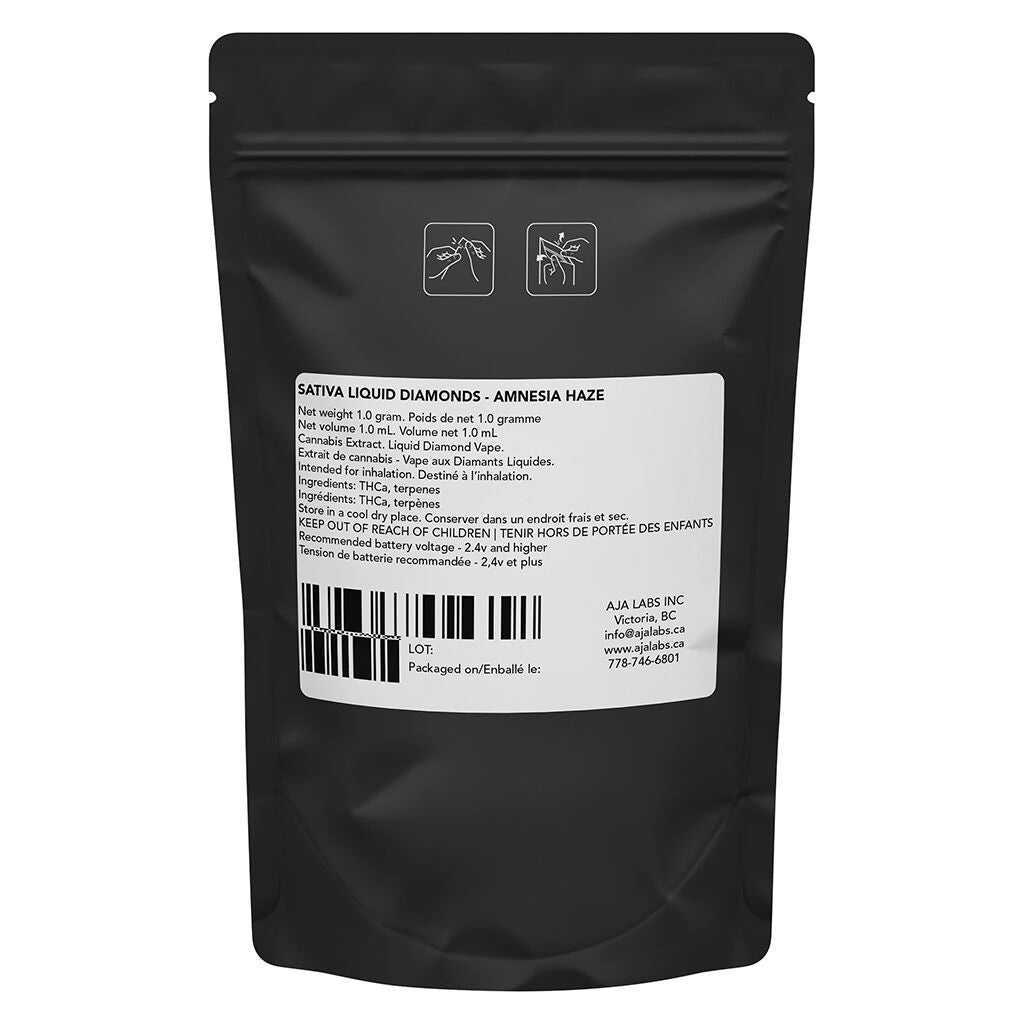 SATIVA LIQUID DIAMOND-AMNESIA HAZE 510 THREAD CARTRIDGE - 