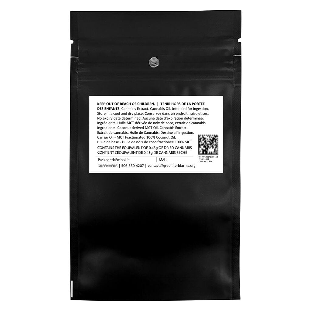 Pure Live Hash Rosin Infused MCT Oil - HARBOUR HAZE - 