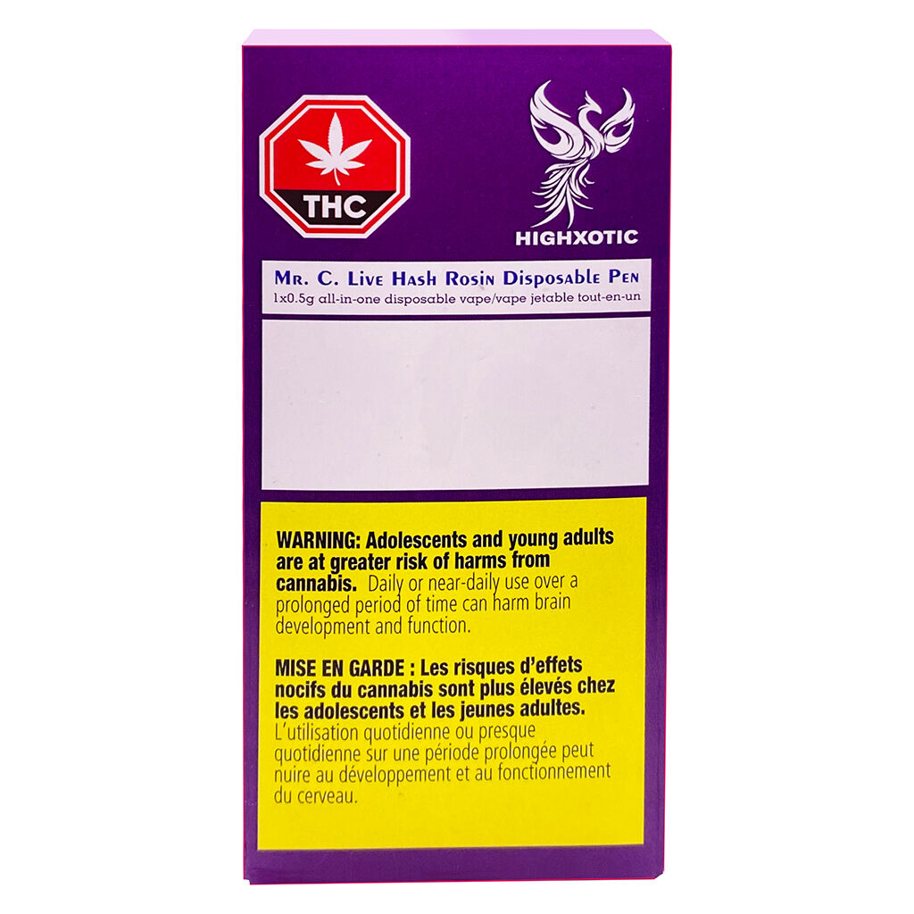 Mr. C. Rotational Strain Live Hash Rosin AIO - 