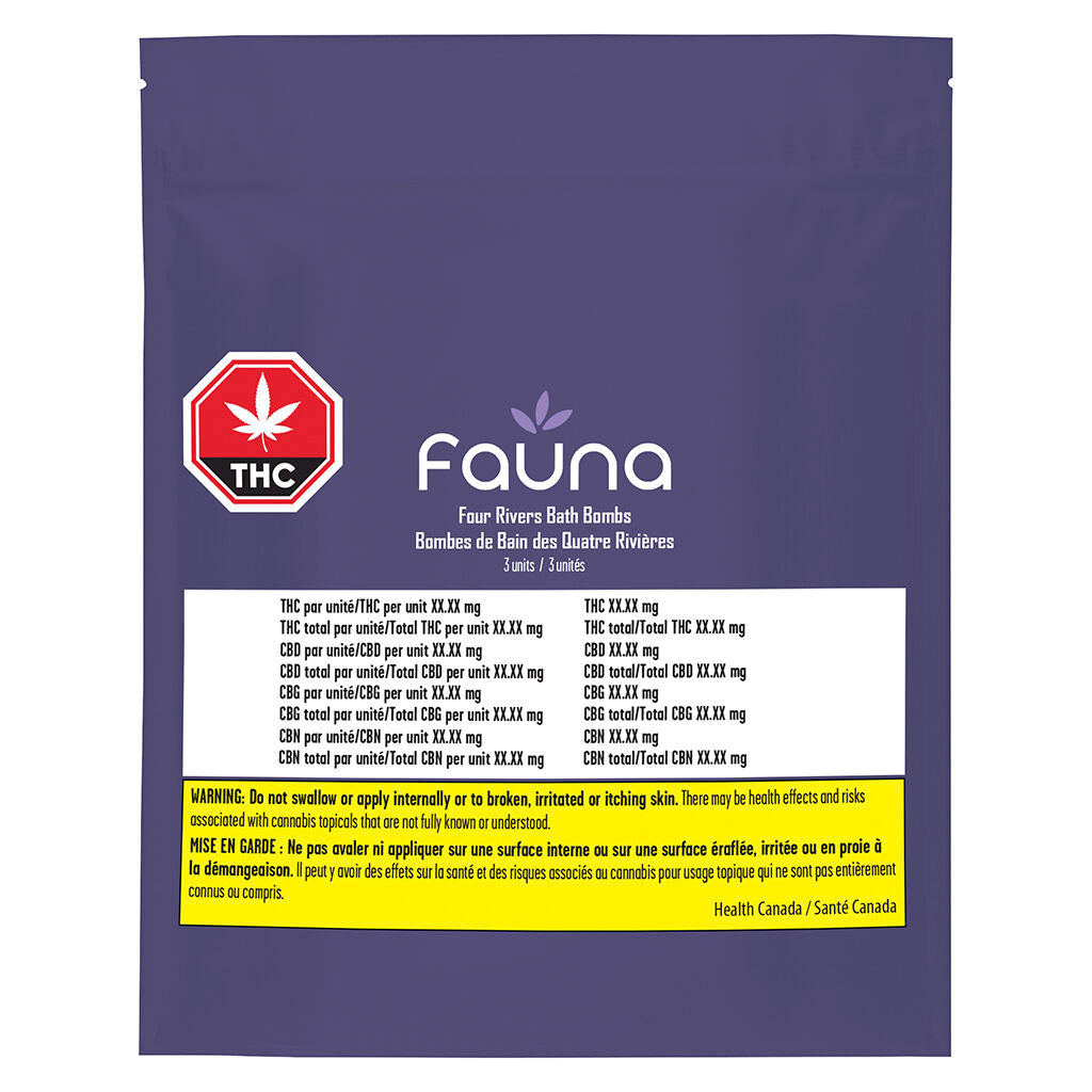 Four Rivers Bath Bombs With CBD CBG CBN And THC - 