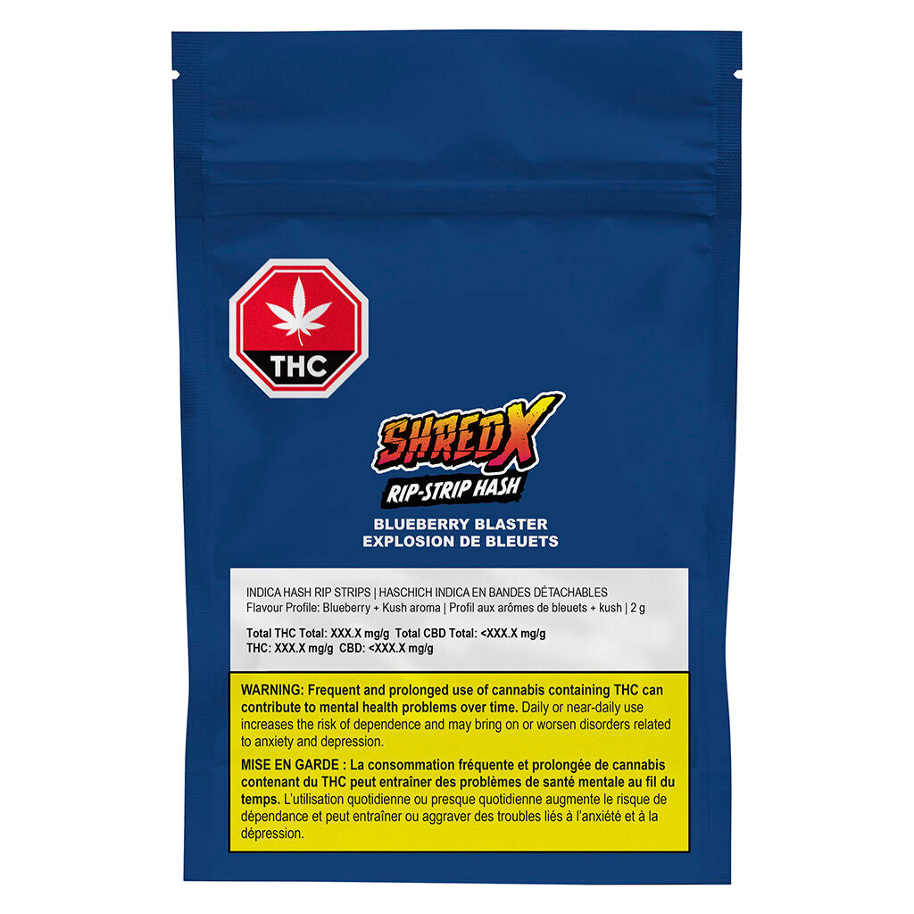 Blueberry Blaster Rip-Strip Hash