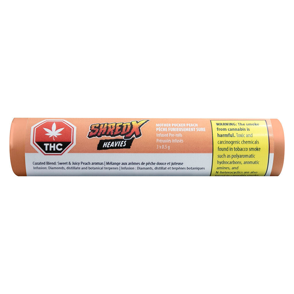 Mother Pucker Peach Heavies Diamond & Disty Infused Pre-Roll - 