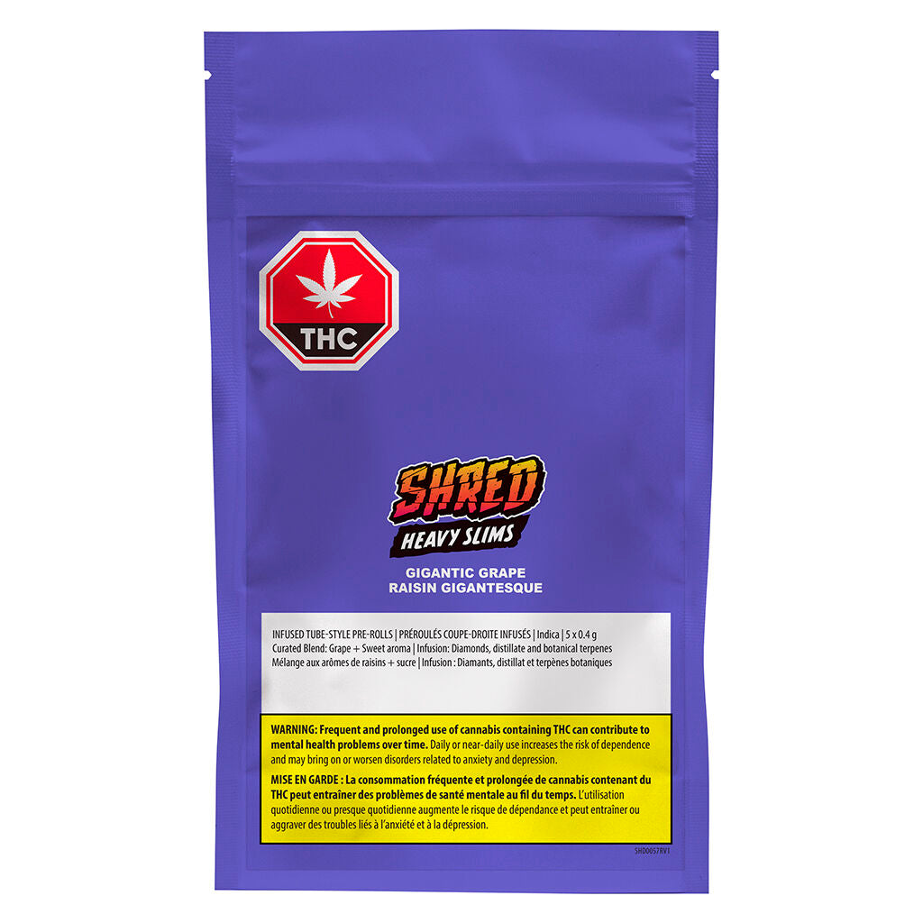 Gigantic Grape Heavy Slims Infused Pre-roll - 