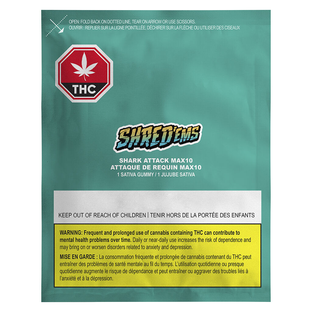 Shark Attack MAX10 Party Pack 100 THC Gummies