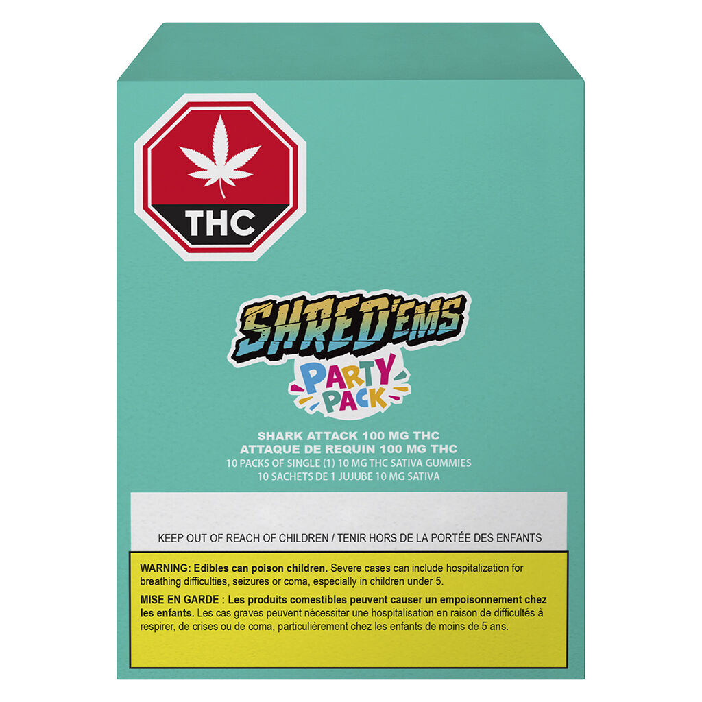 Shark Attack MAX10 Party Pack 100 THC Gummies - 