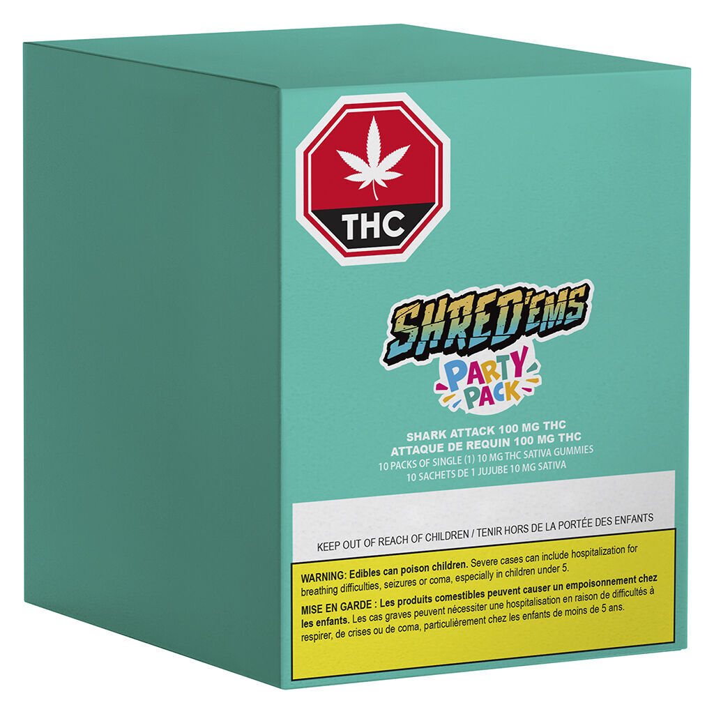 Shark Attack MAX10 Party Pack 100 THC Gummies - 