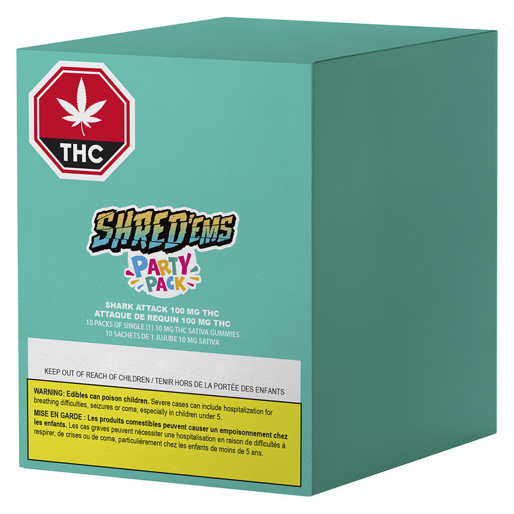 Shark Attack MAX10 Party Pack 100 THC Gummies - 