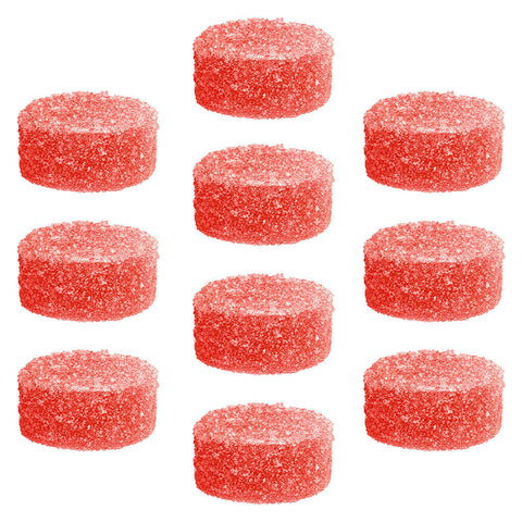 Photo Red Apple Peach MAX10 Party Pack 100 THC Gummies
