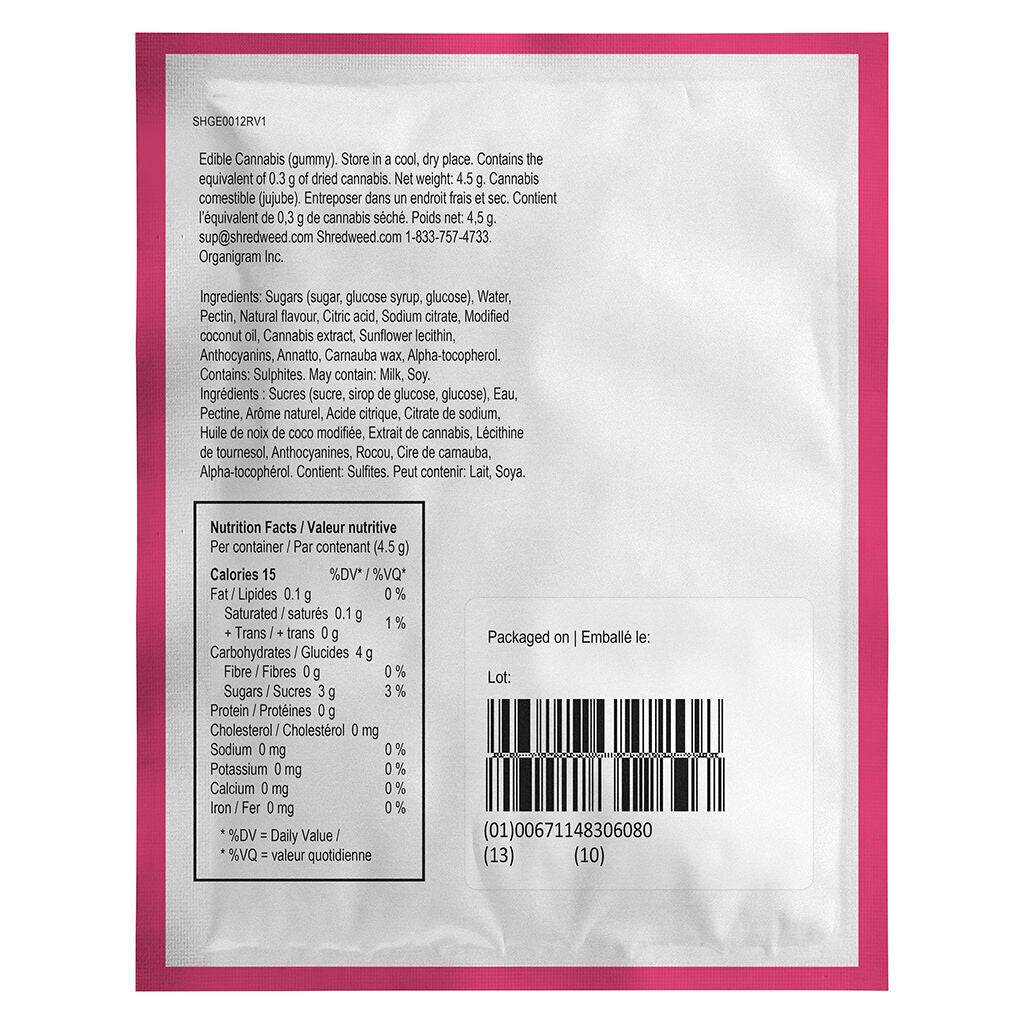 Red Apple Peach MAX10 Party Pack 100 THC Gummies