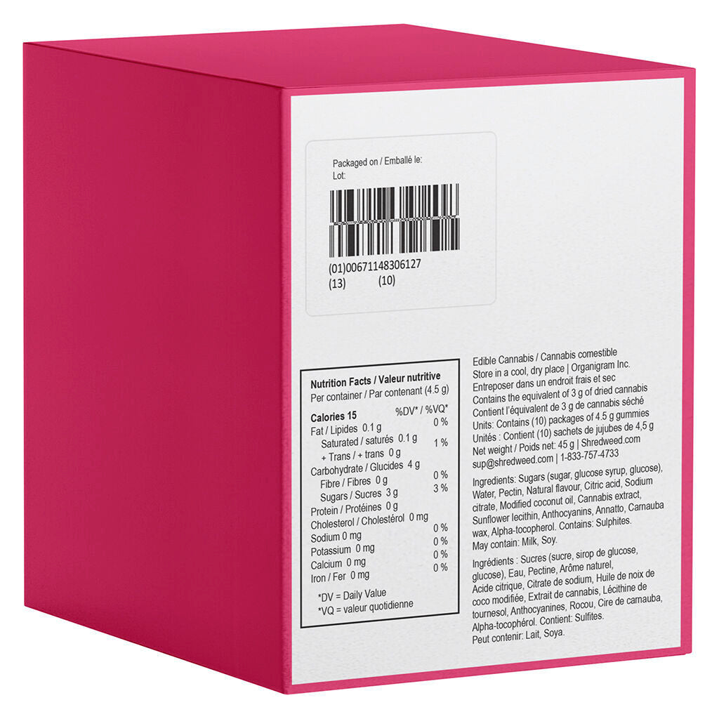 Red Apple Peach MAX10 Party Pack 100 THC Gummies