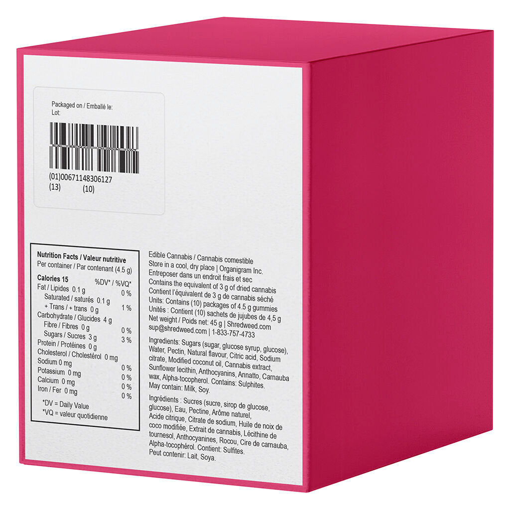 Red Apple Peach MAX10 Party Pack 100 THC Gummies