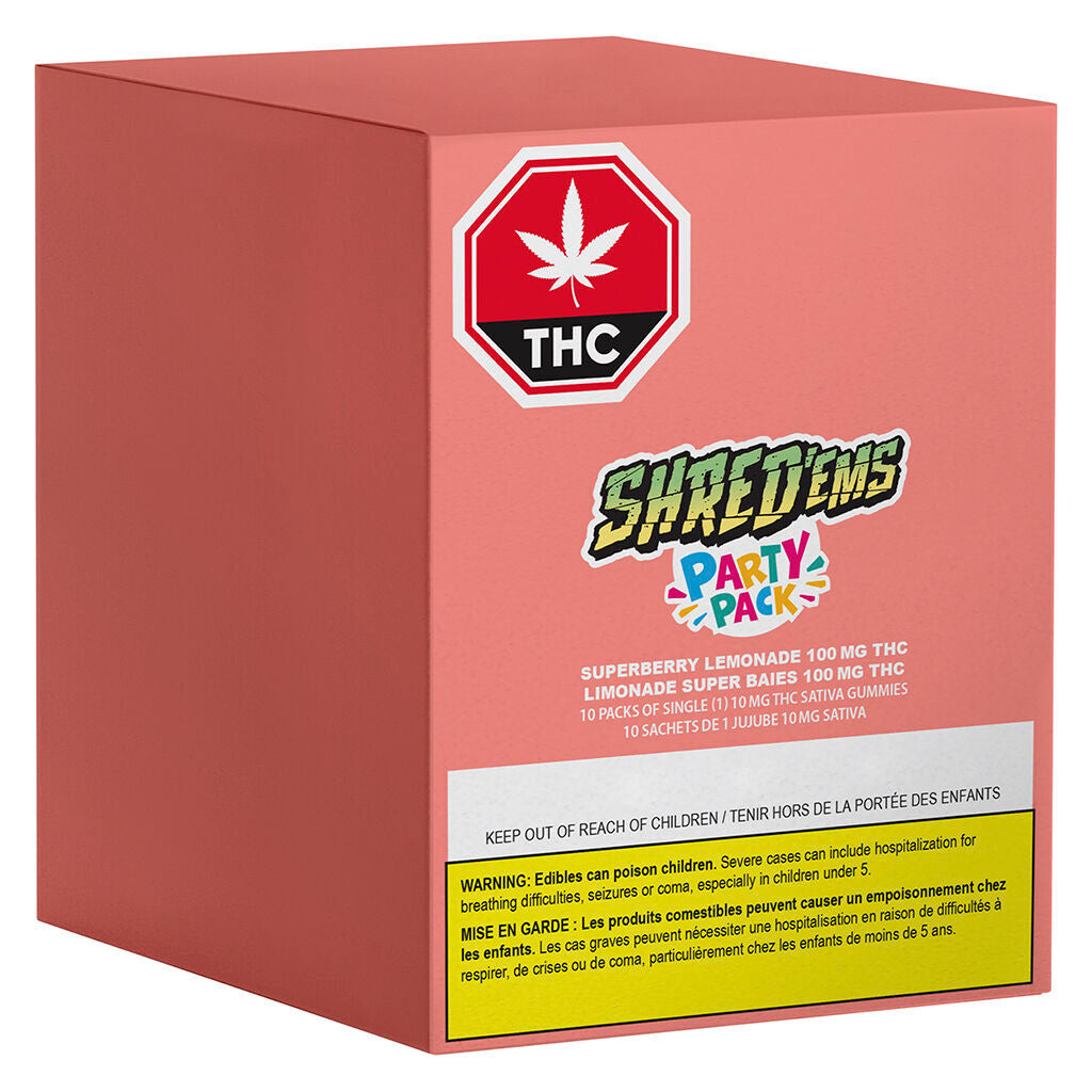 Superberry Lemonade MAX10 Party Pack 100 THC Gummies - 