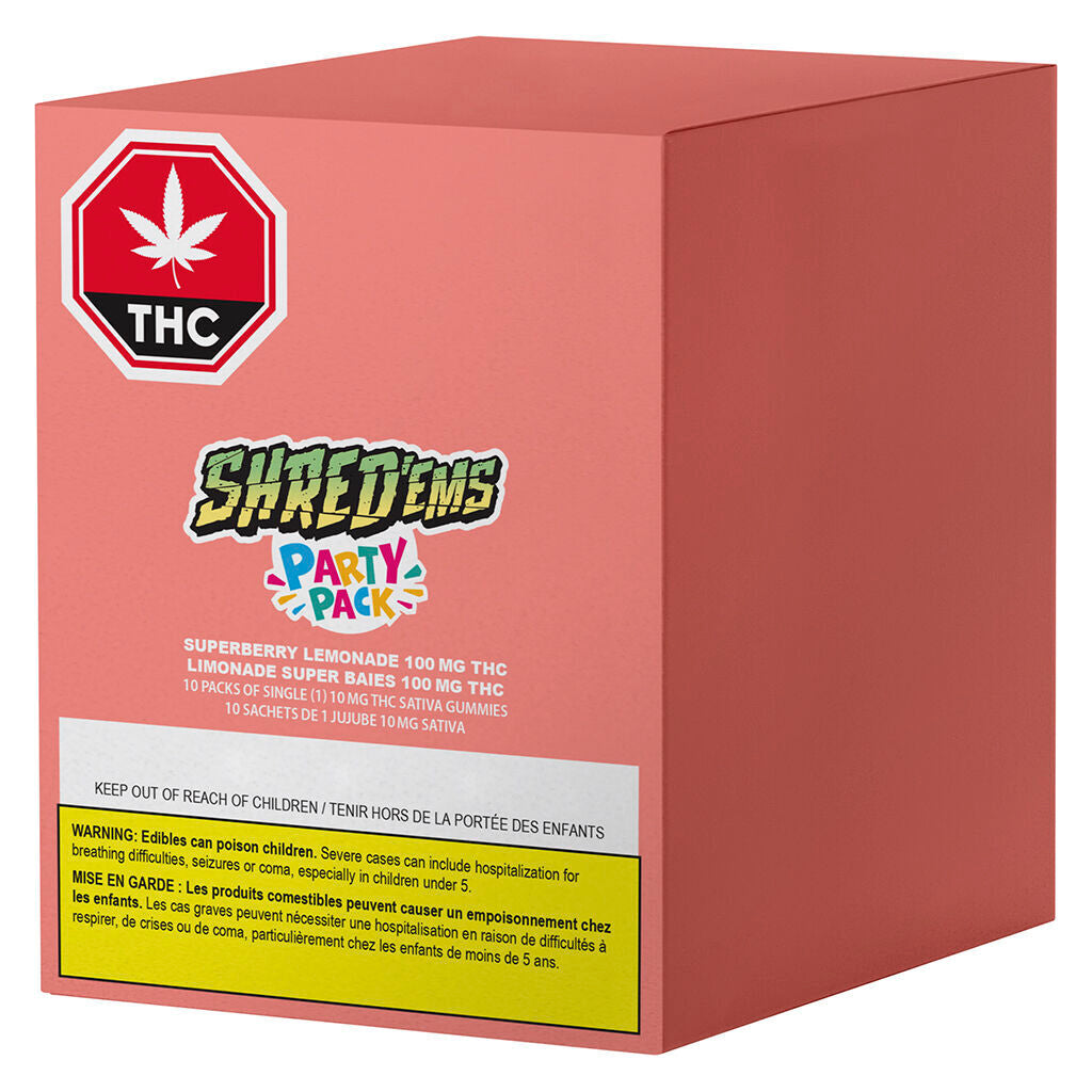 Superberry Lemonade MAX10 Party Pack 100 THC Gummies