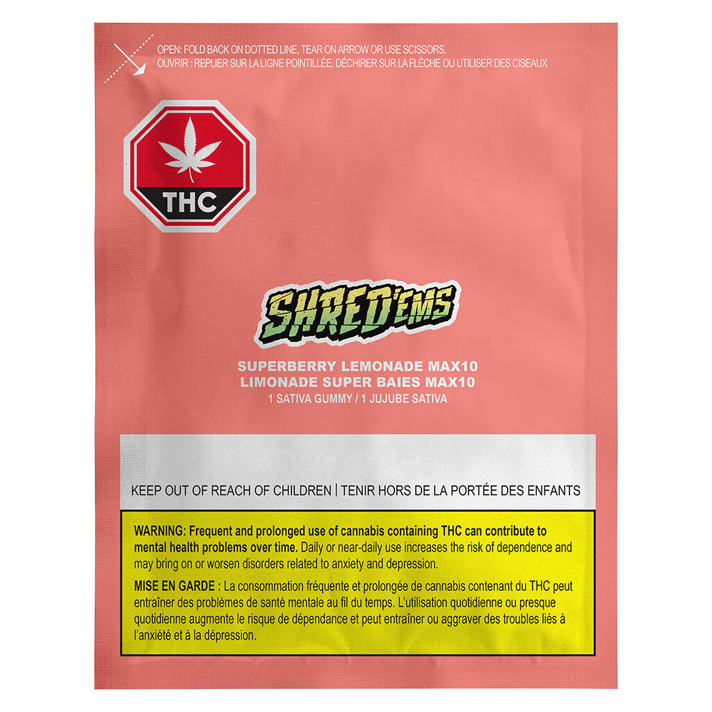 Superberry Lemonade MAX 10 THC Gummy - 