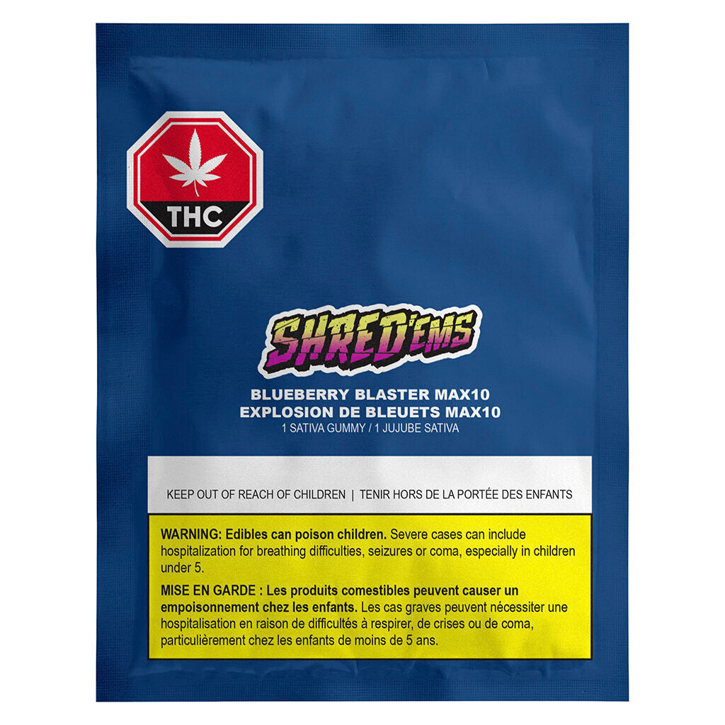 Blueberry Blaster Max10 Party Pack 100 THC:CBG Gummies