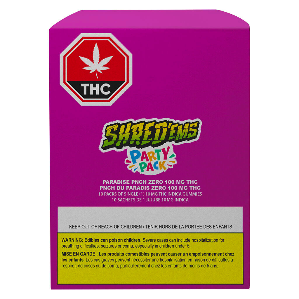 Paradise PNCH ZERO Max10 Party Pack 100 THC Gummies - 