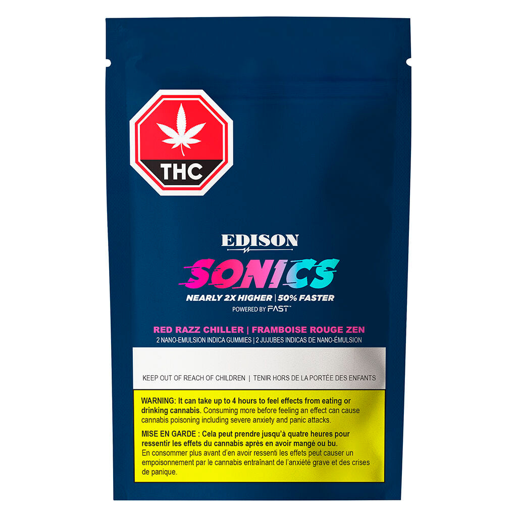 Red Razz Chiller Multi-pack 50 THC:CBD Gummies - 