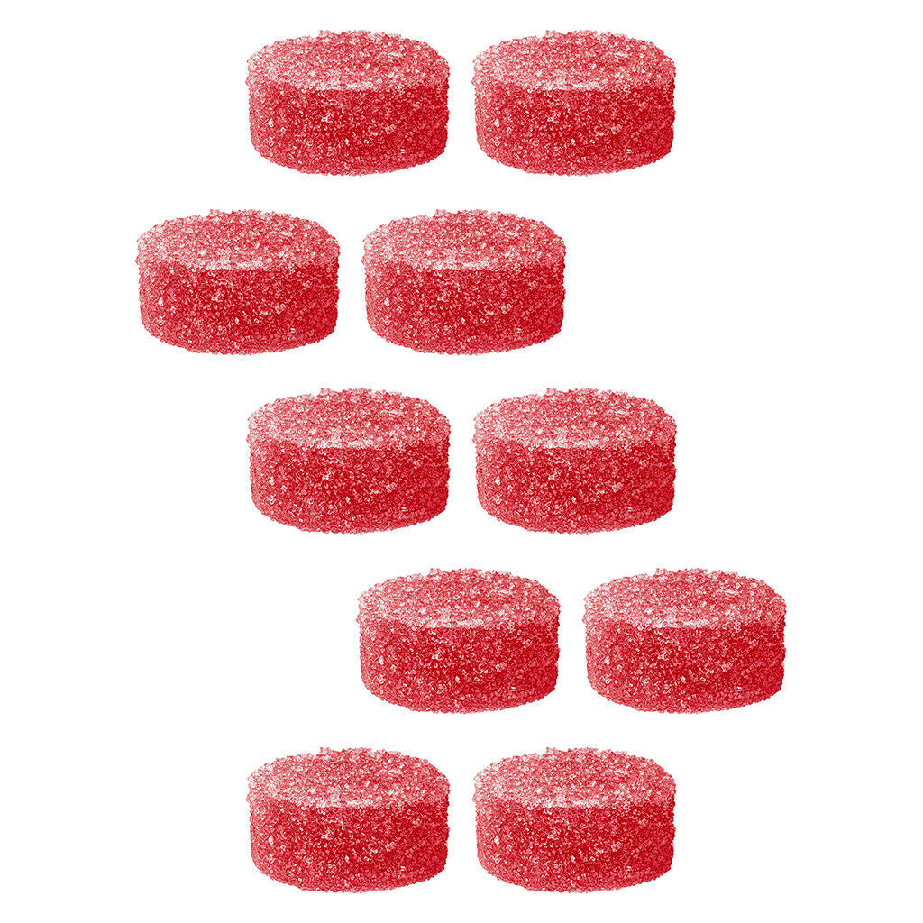 Red Razz Chiller Multi-pack 50 THC:CBD Gummies - 