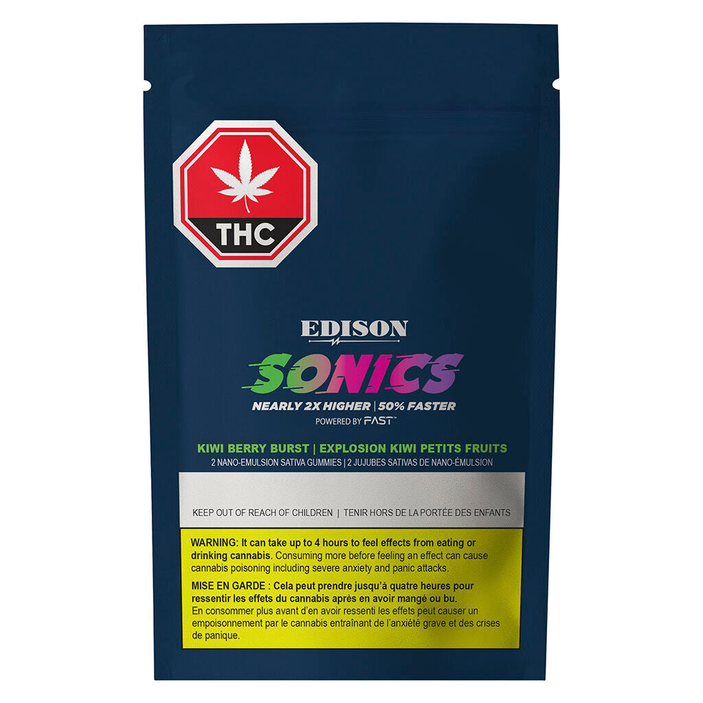 Kiwi Berry Burst Multi-pack 50 THC:CBD Gummies