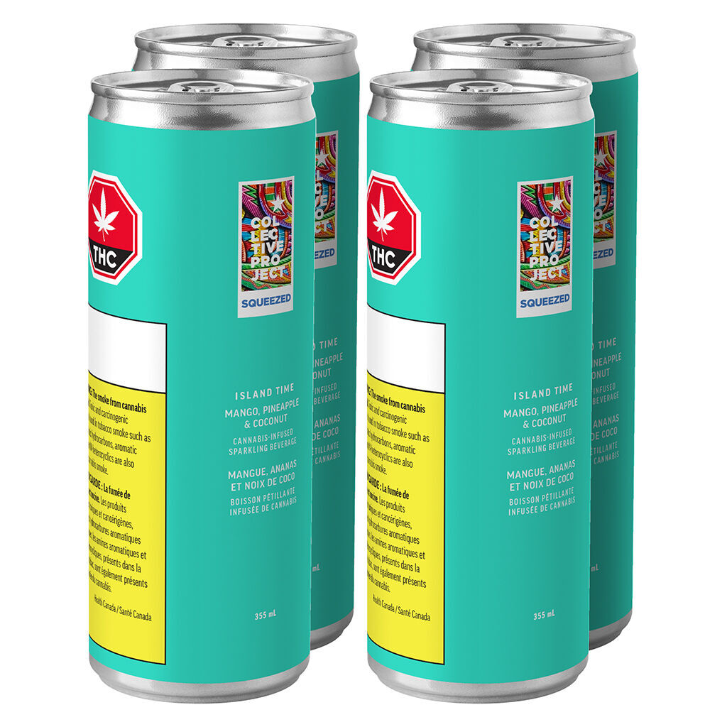 Island Time (Mango Pineapple & Coconut) Sparkling Juice - 