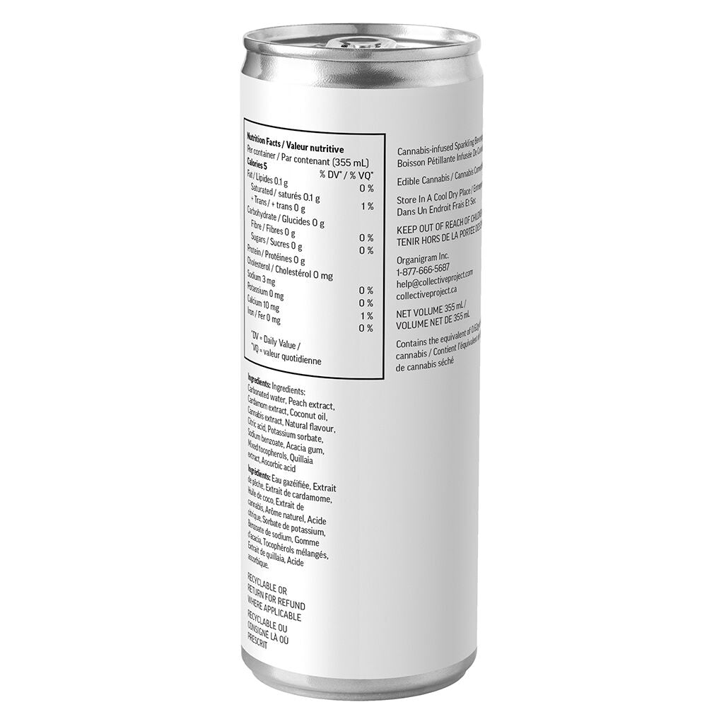 White Peach & Cardamom Sparkling Botanical Water - 