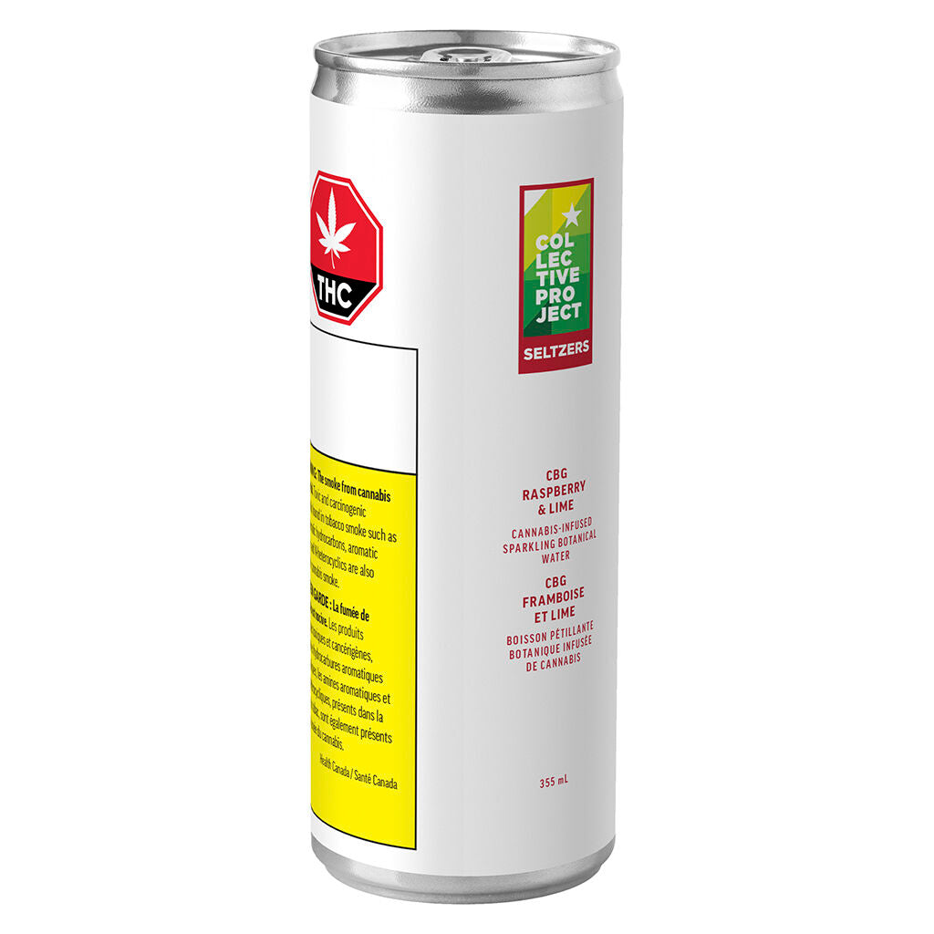 CBG Raspberry & Lime Sparkling Botanical Water - 