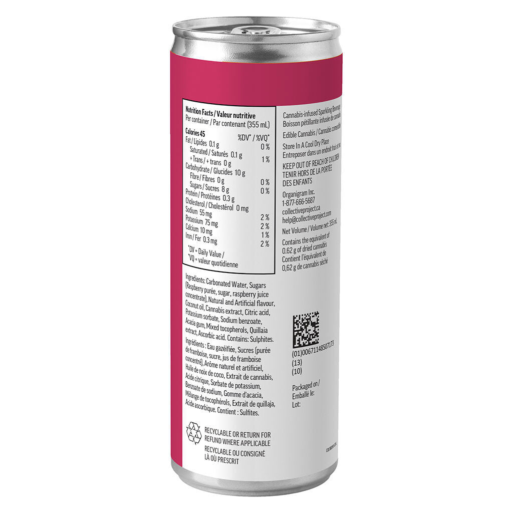 Raspberry Vanilla Sparkling Juice - 